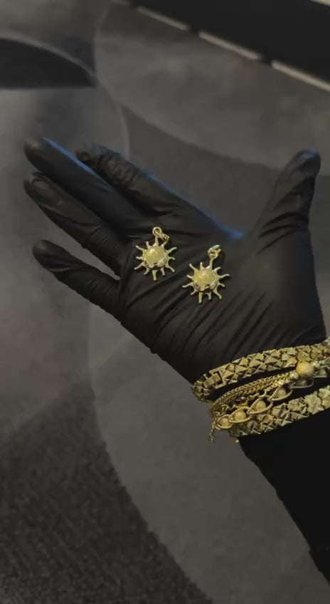 Gold Sun Pendant Charm
