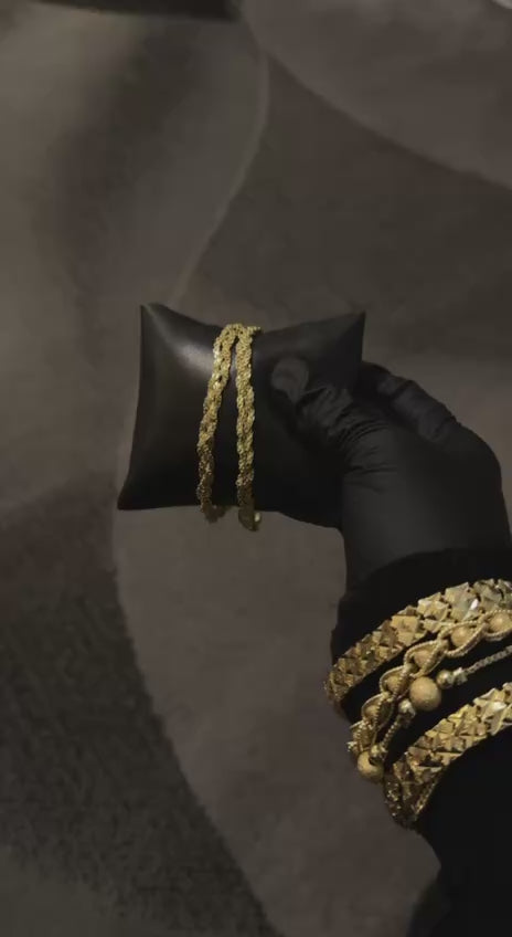 Golden Lace Chain Bracelet