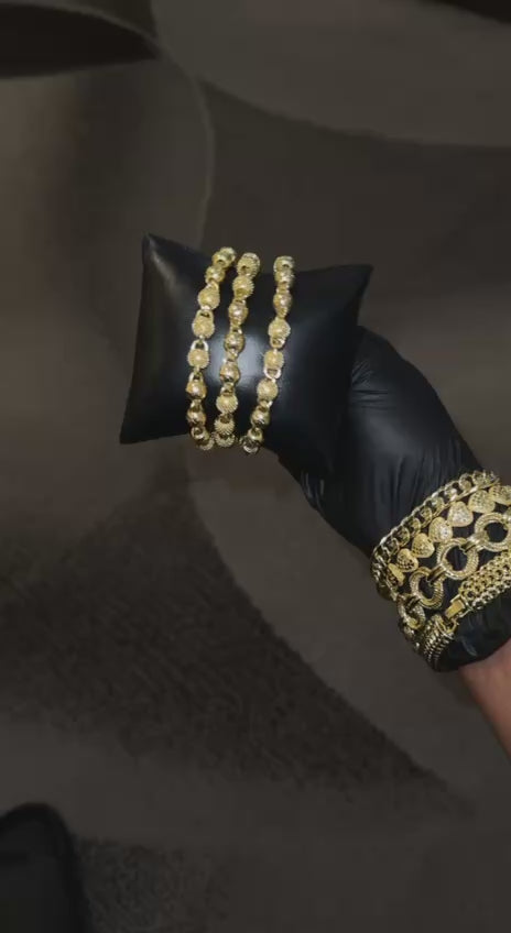 Golden Harmony Bead Bracelet