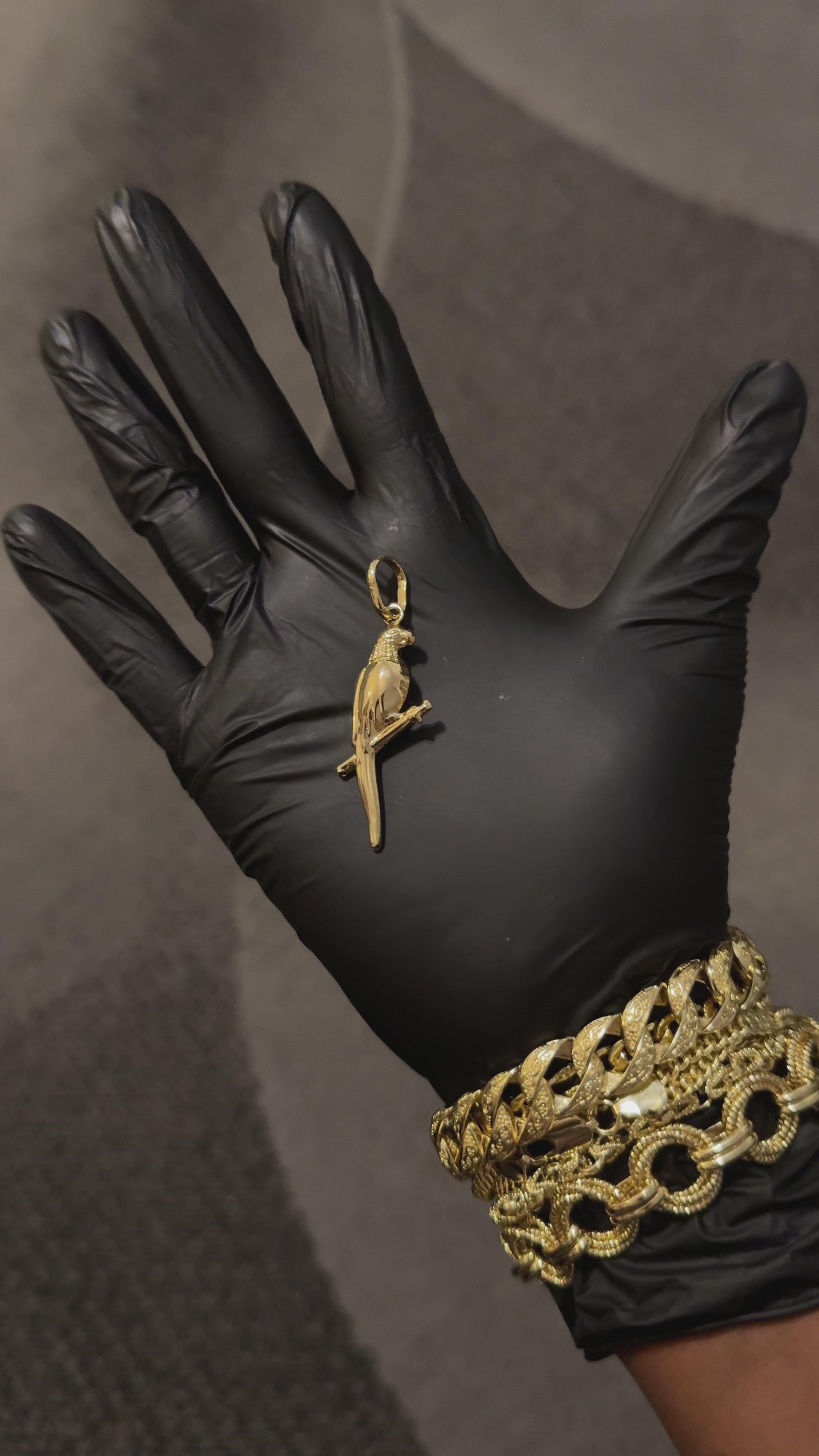 Golden Parrot Gold lookalike Pendant