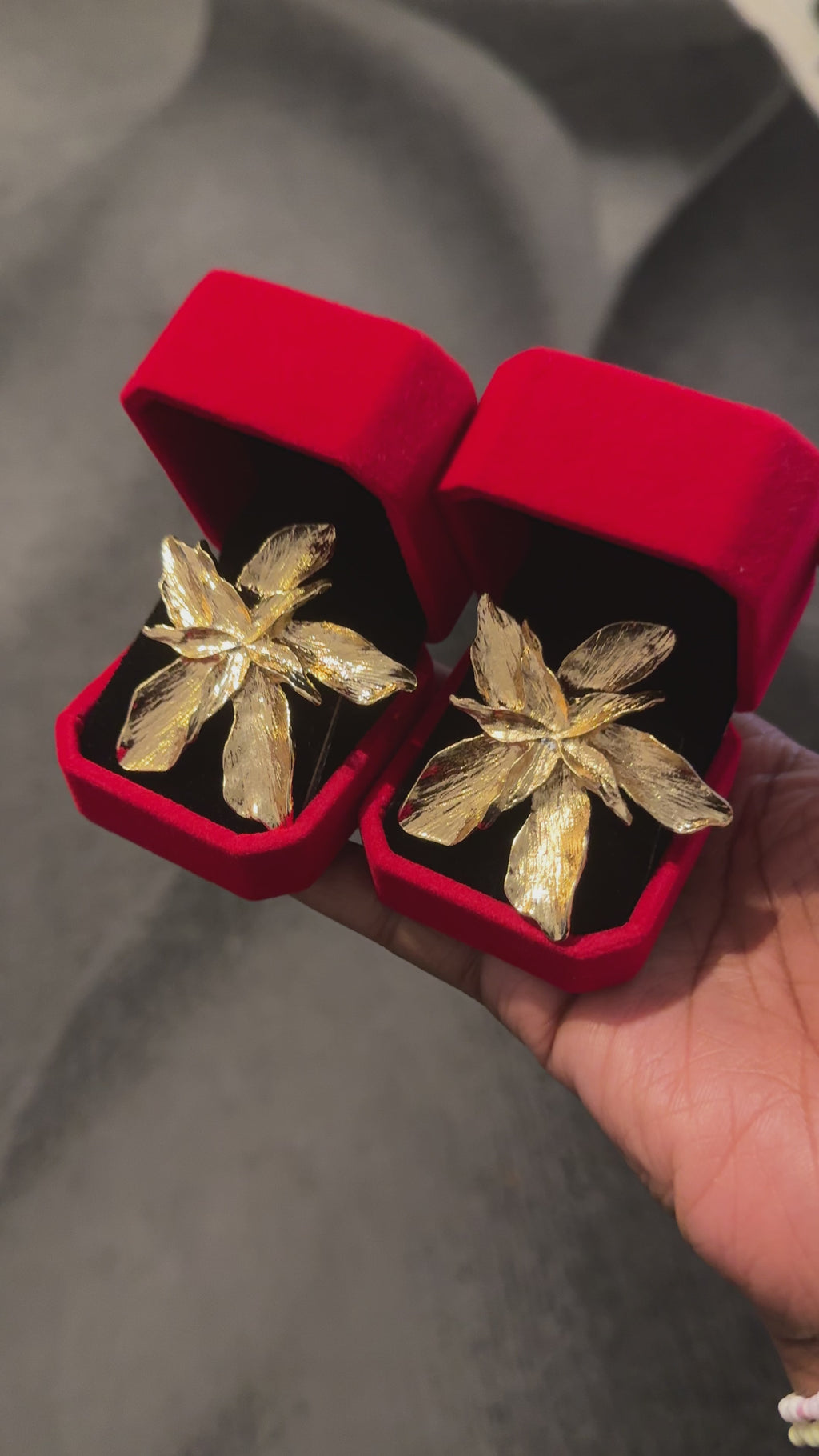 Luxury Floral Statement Earrings