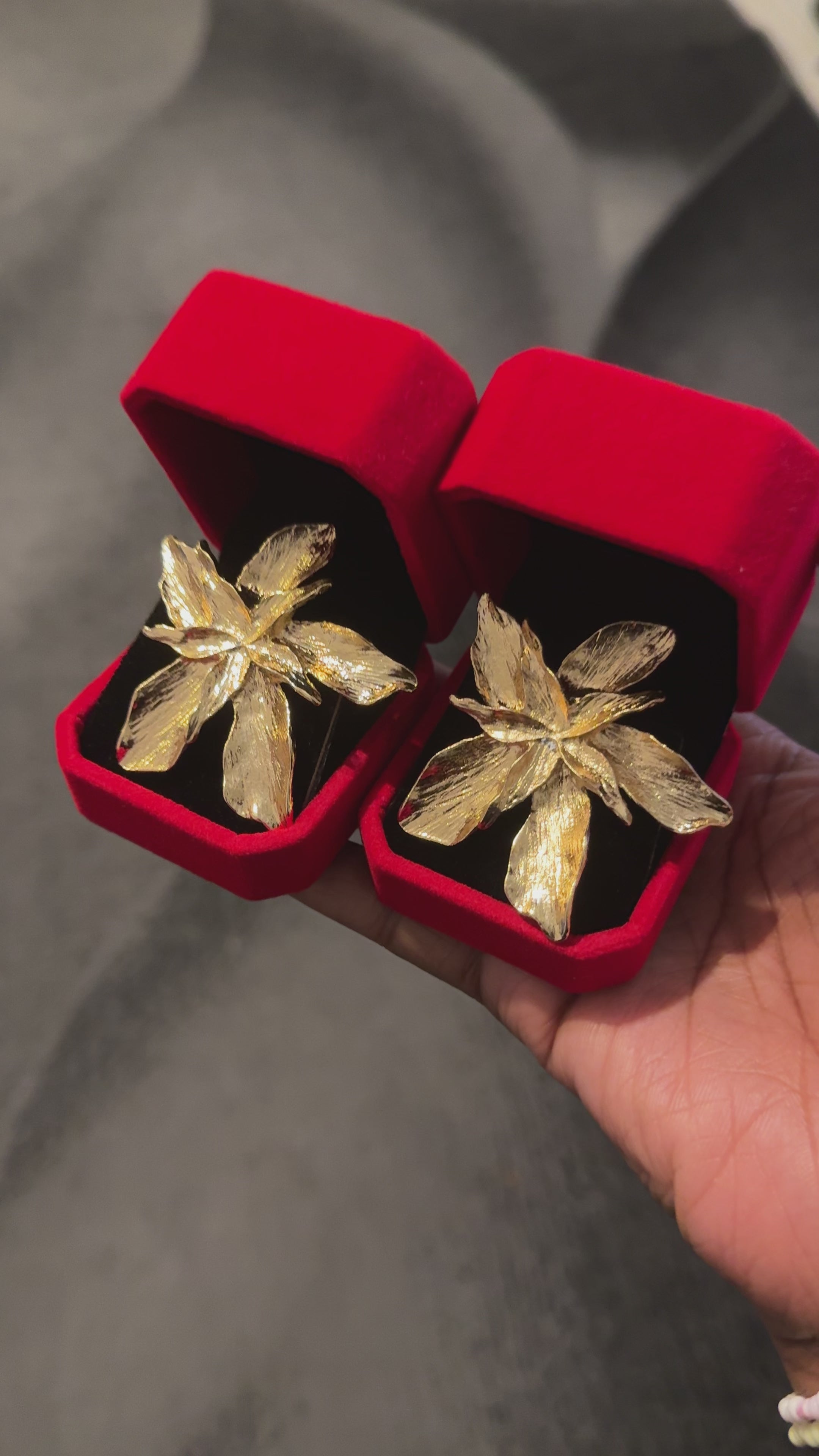 Luxury Floral Statement Earrings