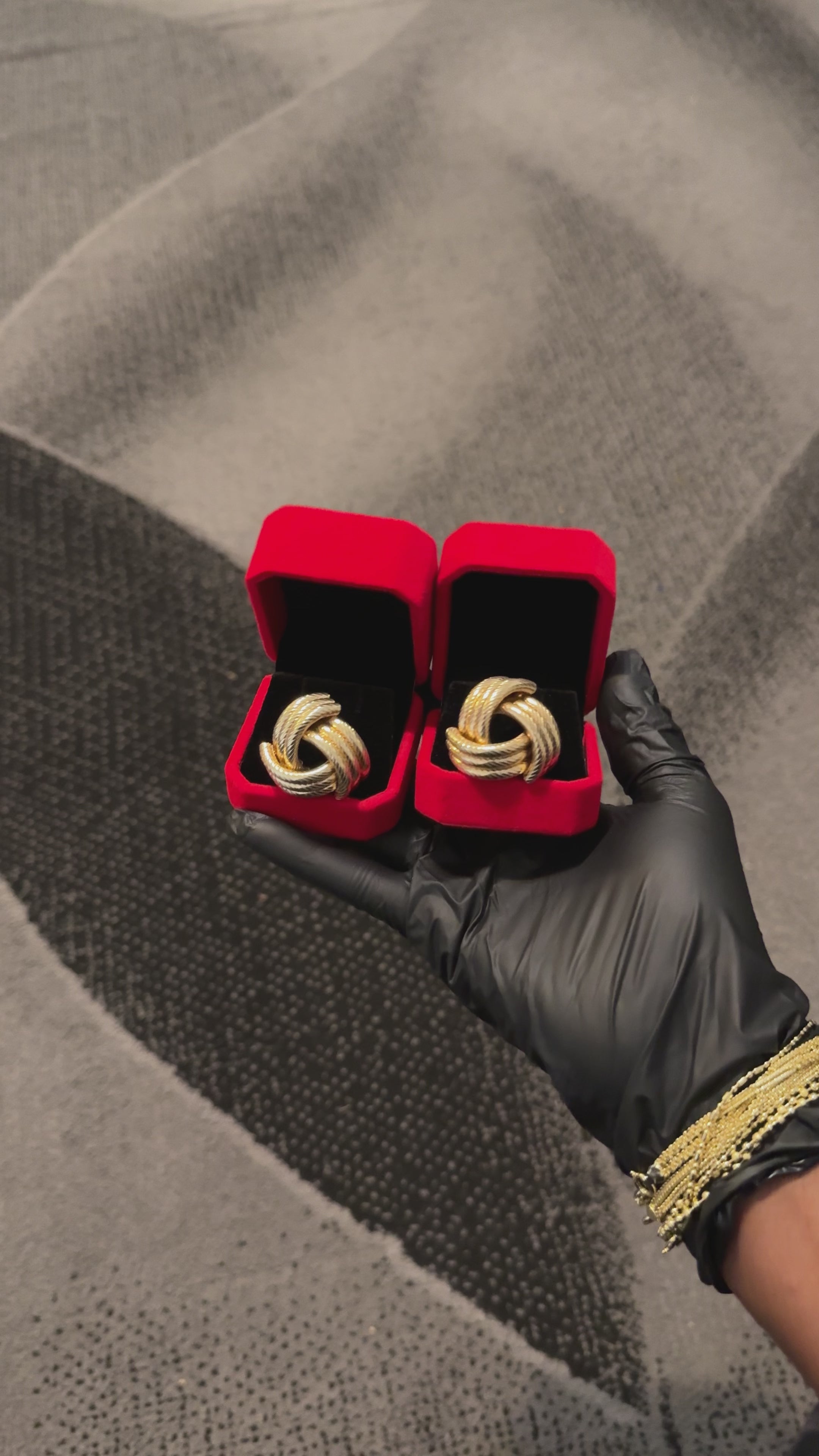 Luxe Infinity Knot Stud Earrings