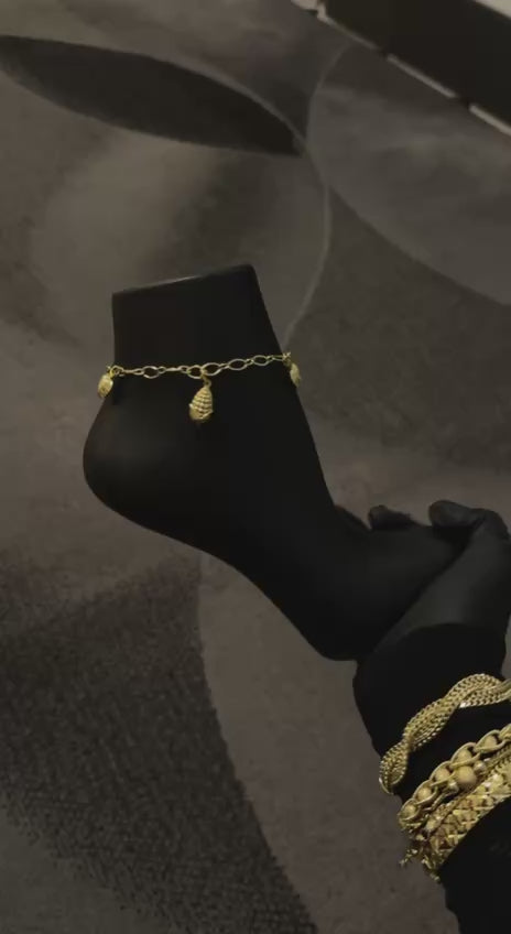 Luxury Charm Gold Anklet