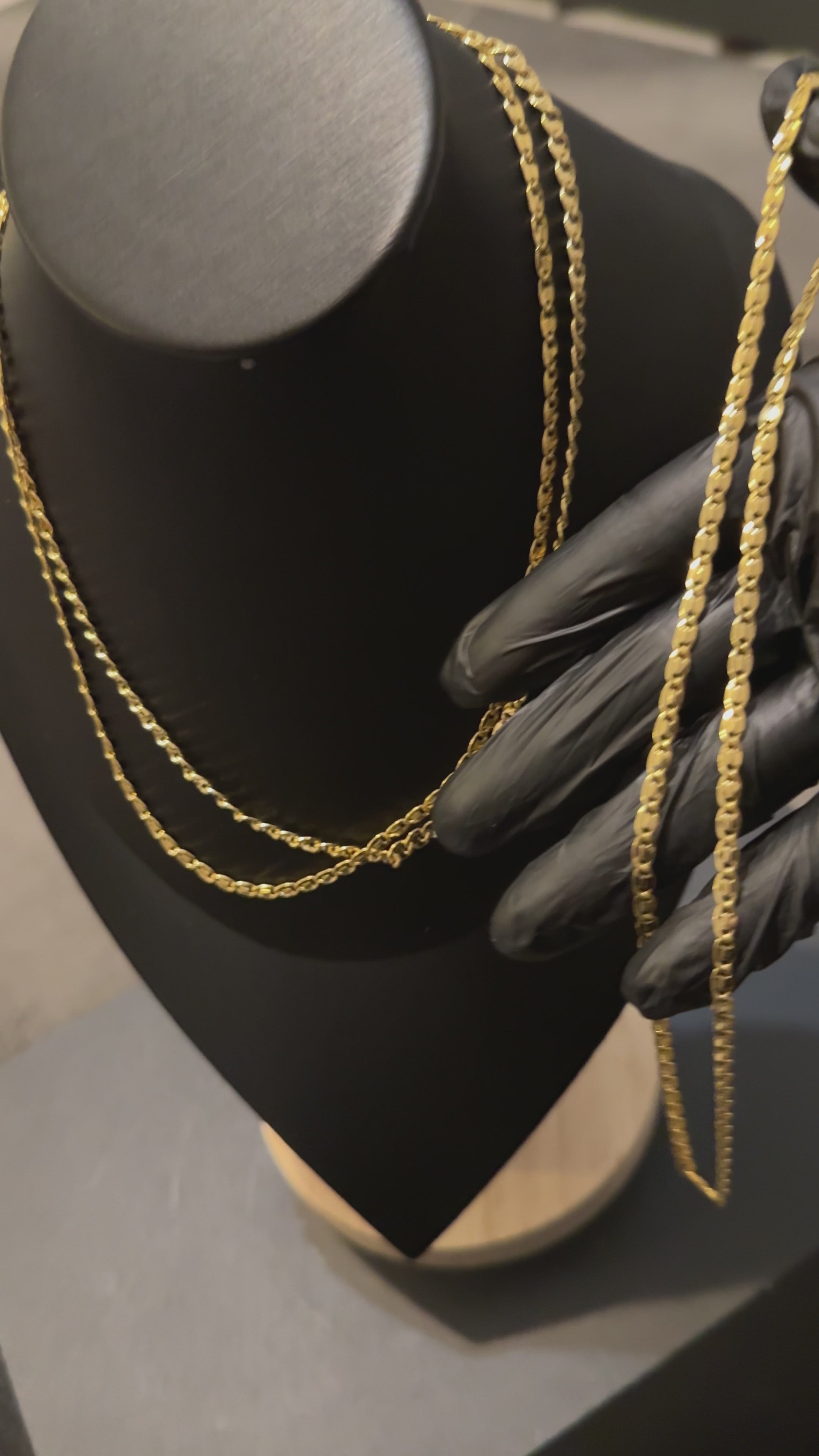 Figaro Gold Lookalike Chain Necklace