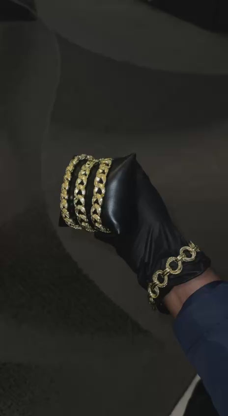 Royal Textured Link Bracelet