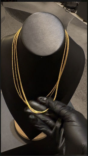 Luxury Five-Layer Gold Snake Chain Necklace